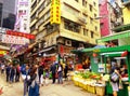 Hongkong food market street