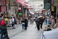 People shopping near the Grand Bazaar in Istanbul