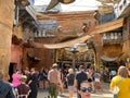 People shopping at the Star Wars  Galaxy`s Edge area of Hollywood Studios Park at Walt Disney World in Orlando, FL Royalty Free Stock Photo