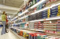 People shopping at supermarket