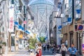 People are shopping in Takamatsu shopping street