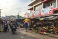 People shopping in traditional market