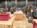 People are shopping at the vintage East Market in Milan