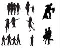 People silhouette Royalty Free Stock Photo