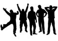 People silhouette vector Royalty Free Stock Photo