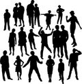 People silhouettes