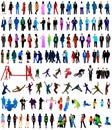 People silhouettes Royalty Free Stock Photo