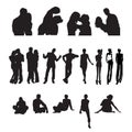 People silhouettes