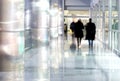 People silhouettes walking