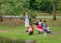 People at Singapore Botanic Gardens in Singapore Royalty Free Stock Photo