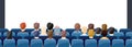 People Sit Cinema Hall Royalty Free Stock Photo