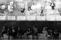 People sitting in Beijing science & technology hall