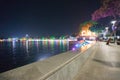 People sitting on the circular area around kankaria lake in Ahmedabad