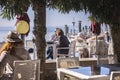 People Sitting at the Marina Bar in Sirmione