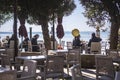 People Sitting at the Marina Bar in Sirmione