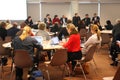 People sitting in meeting hall on CEPIC Congress Royalty Free Stock Photo