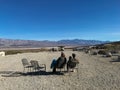 People are sitting Near Panamint Springs campground, Death Valley National Park