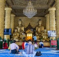 Shwedagon Pagoda - Temple's Altar - Yangon - Myanmar