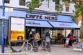 People Sitting Outside Caffee Nero Relaxing Drinking Coffee