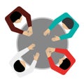 people sitting topview icon