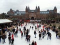 People skating Amsterdam