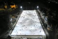 People skating on the ice rink in Budapest