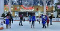 People on a skating rink