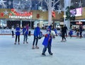 People on a skating rink