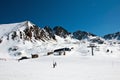 People skiing in Andorra