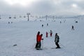 People skiing at Mount Erciyes ski area