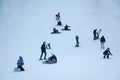 People on the skiing slope