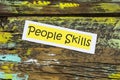 People skills business strategy job work skill professional teamwork success