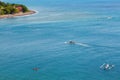 People snorkeling in turquoise water on Bali