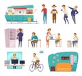 People Social Classes Decorative Icons