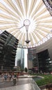 People at the Sony Center in Berlin