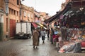 People in the souks in Marrakesh, Morocco