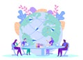 People with Source Information on Background Globe