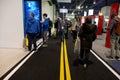 People in South Hall walking in transit to a new exhibition at CES
