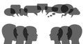 People speech, discussion, meeting, dialogue - 