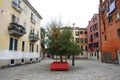 Without people square in Venice - Italy Royalty Free Stock Photo