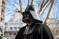 People of 501st Legion take part in the Star Wars Parade in Milan, Italy