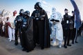 People of 501st Legion take part in the Star Wars Parade in Milan, Italy