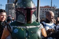 People of 501st Legion take part in the Star Wars Parade in Milan, Italy