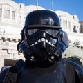 People of 501st Legion take part in the Star Wars Parade in Milan, Italy