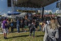 People on stage on music festival Royalty Free Stock Photo