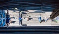 View of People on the stairs of the underpass Royalty Free Stock Photo