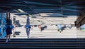 View of People on the stairs of the underpass Royalty Free Stock Photo
