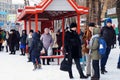 People standing at the bus stop!