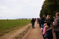 People standing in line during the COVID pandemic