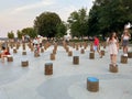 People Standing on the Stumps in Alexandria Virginia